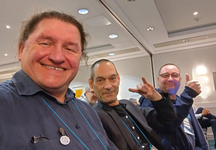 Selfie mit zwei weiteren Teilnehmern.